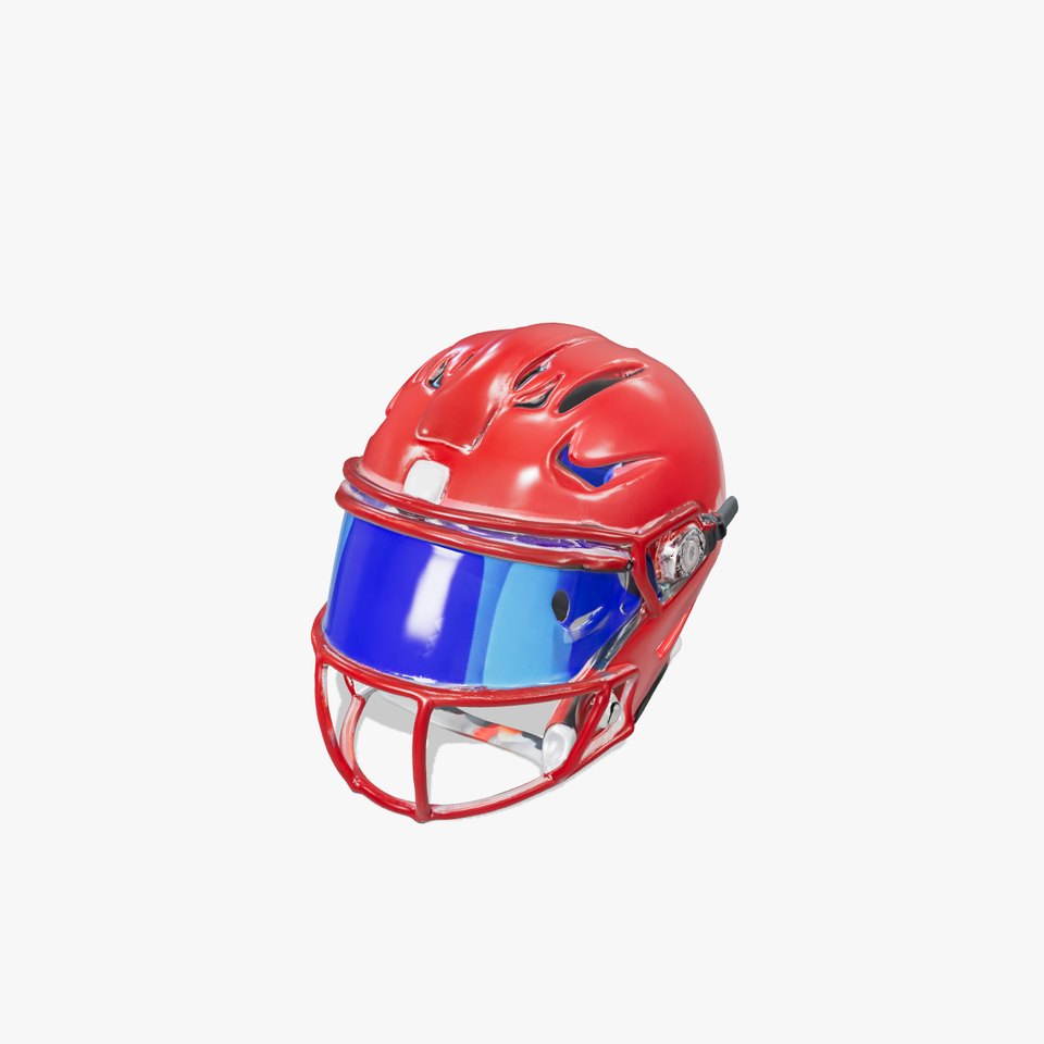 Red Sports Helmet model pack